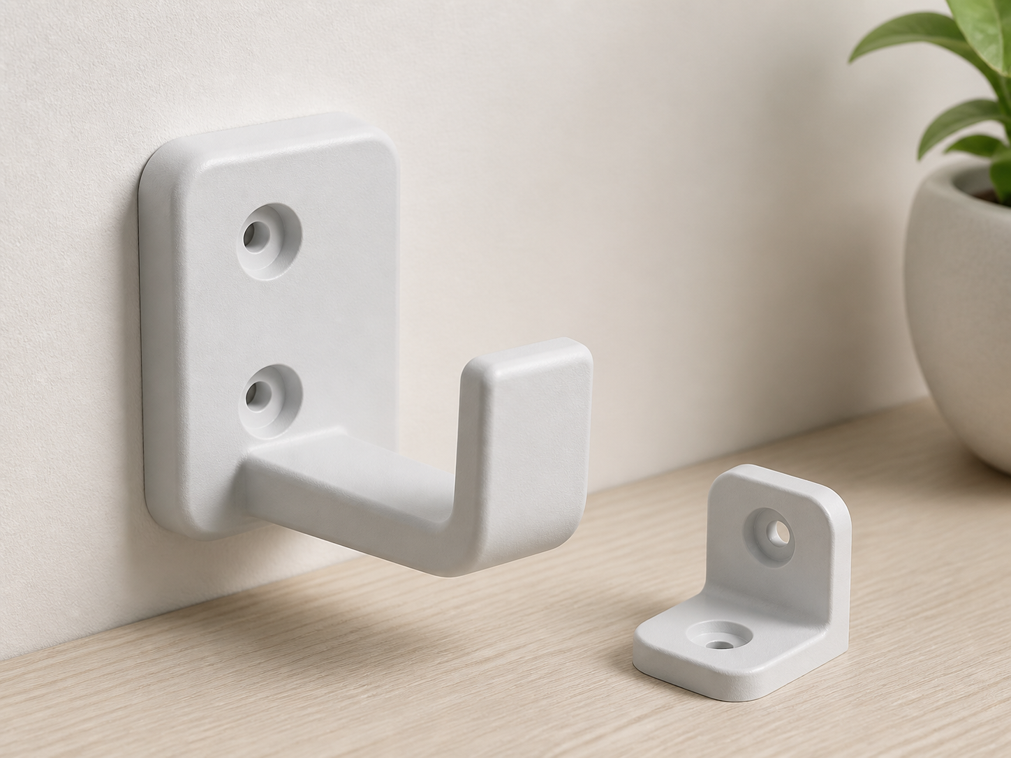 Demo 3D printed wall hook bracket